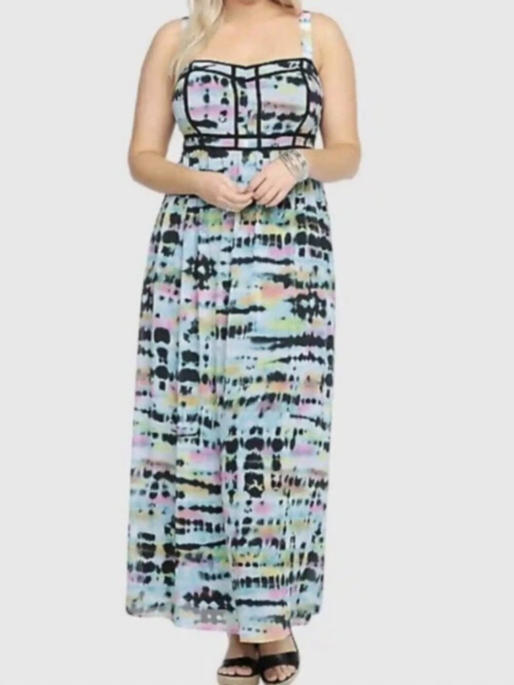 Plus Size Boho Maxi Dress Chiffon Festival Wedding Guest